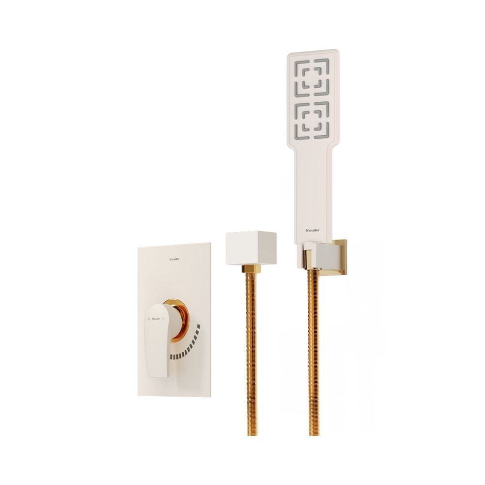 شیر حمام توکار شودر مدل رومر پلاس تیپ 2 BRASS