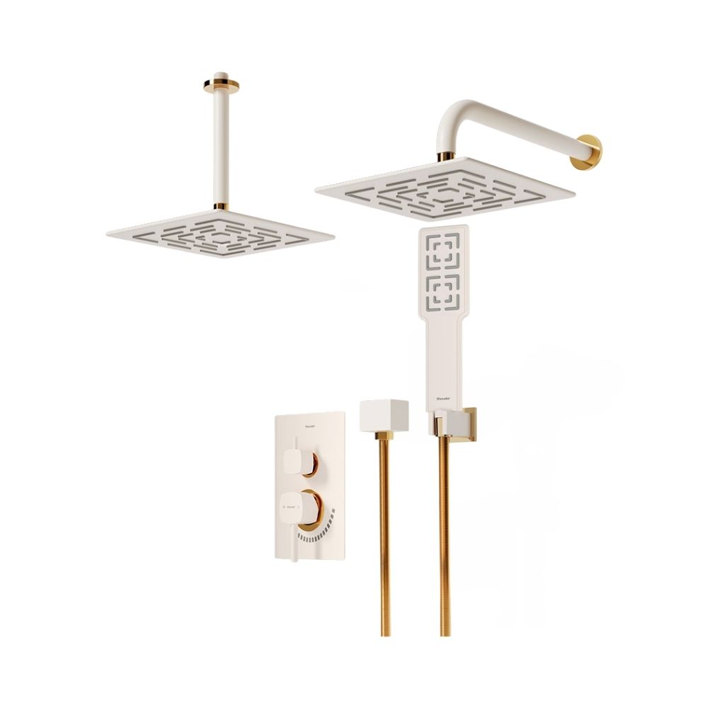 شیر حمام توکار شودر مدل رومر تیپ 3 BRASS