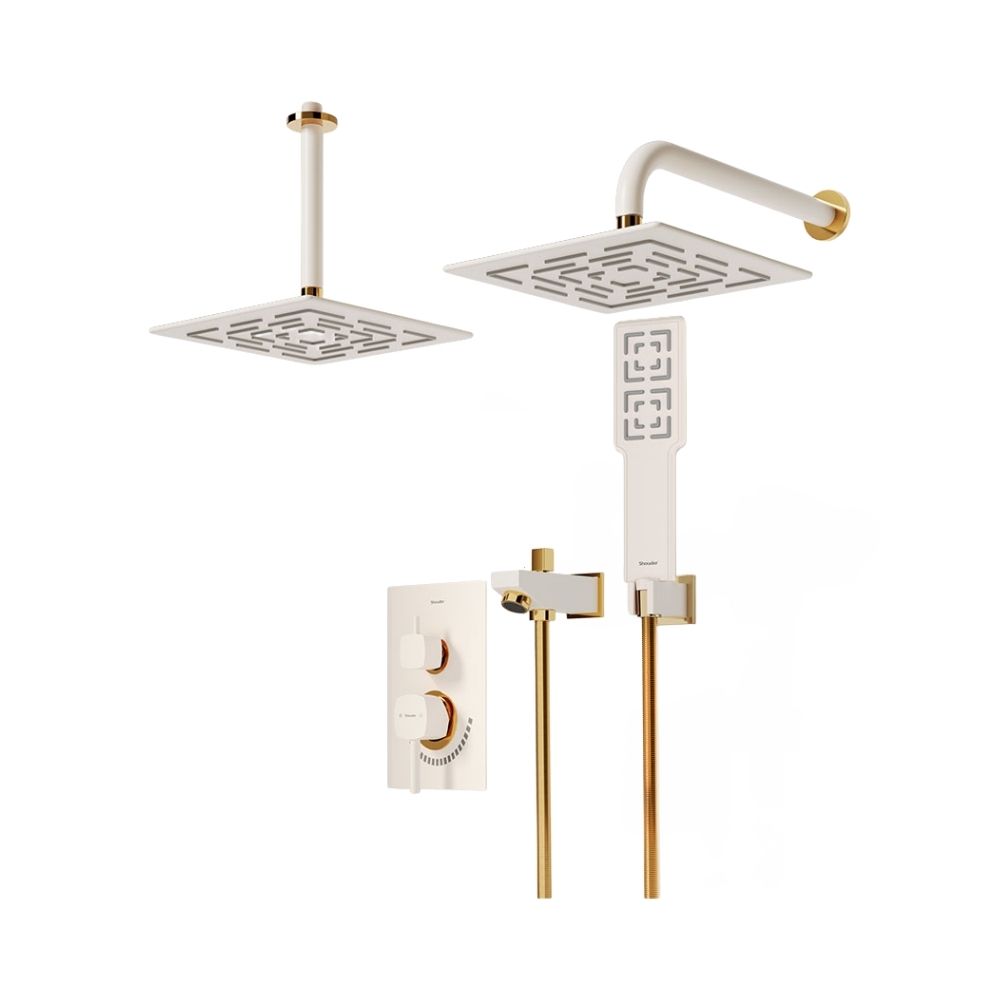 شیر حمام توکار شودر مدل رومر تیپ 4 BRASS