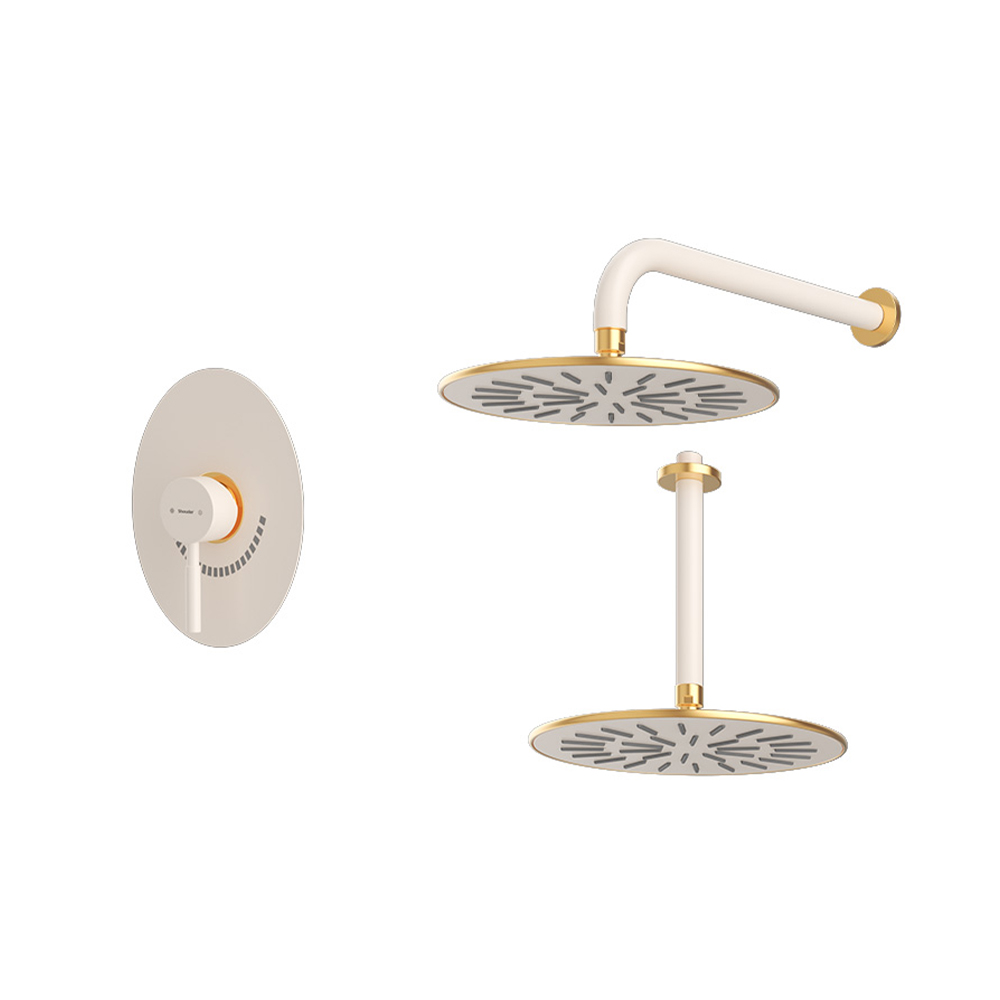 شیر حمام توکار شودر مدل روگن تیپ 1 BRASS