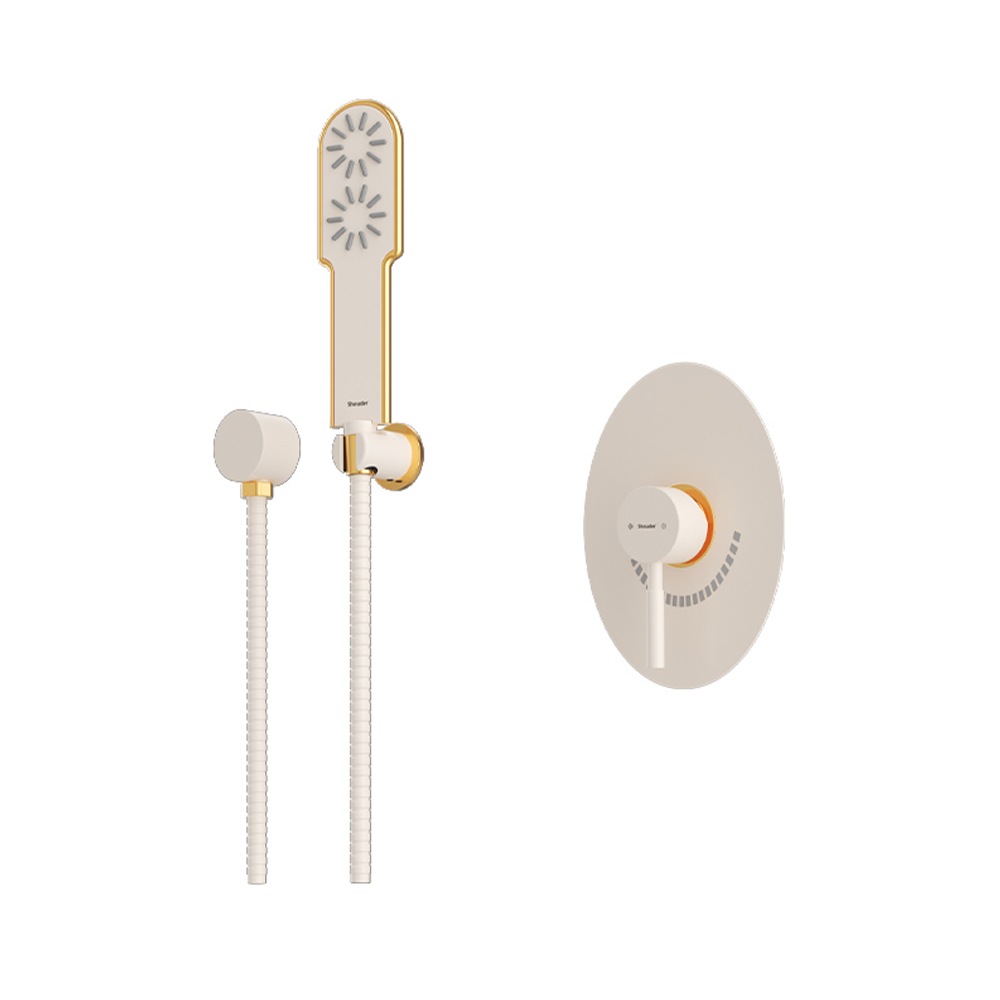 شیر حمام توکار شودر مدل روگن تیپ 2 BRASS