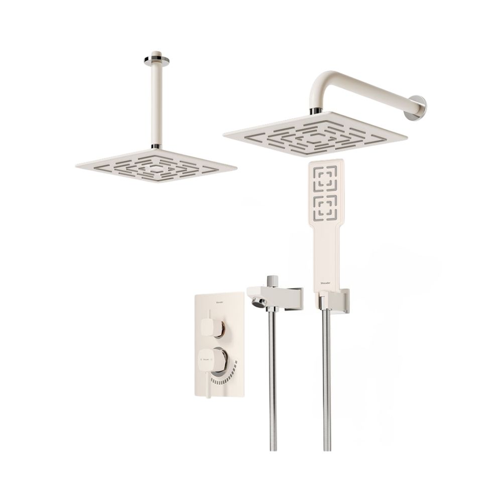 شیر حمام توکار شودر مدل رومر تیپ 4 BRASS