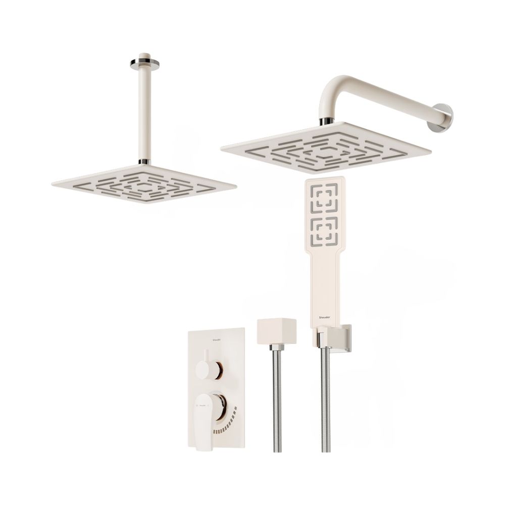 شیر حمام توکار شودر مدل رومر پلاس تیپ 3 BRASS