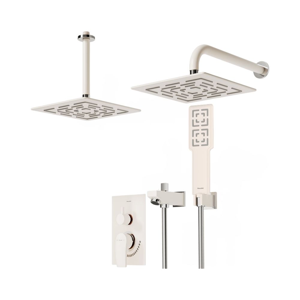 شیر حمام توکار شودر مدل رومر پلاس تیپ 4 BRASS
