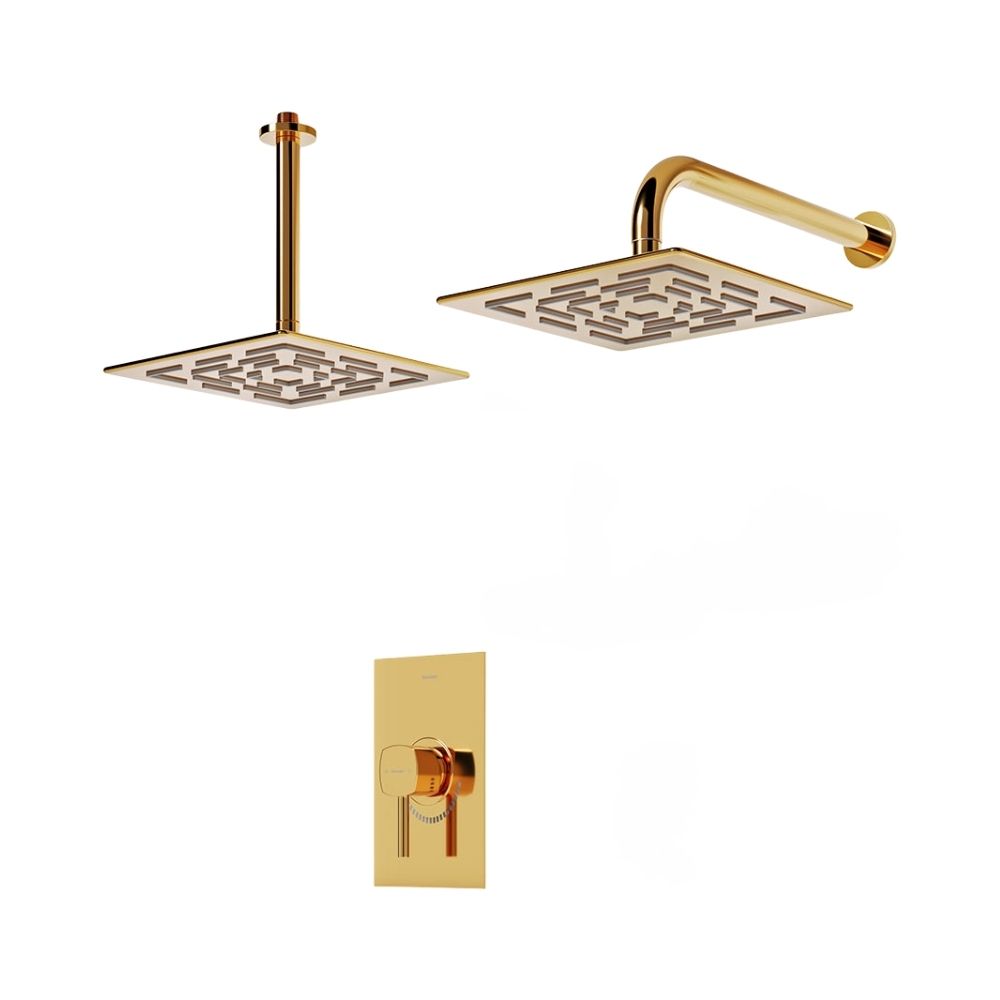 شیر حمام توکار شودر مدل رومر تیپ 1 BRASS