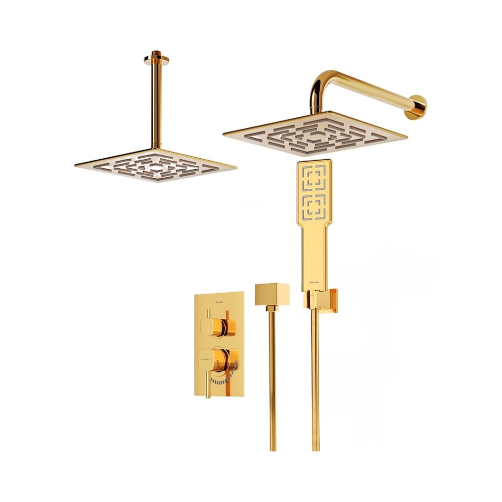 شیر حمام توکار شودر مدل رومر تیپ 3 BRASS