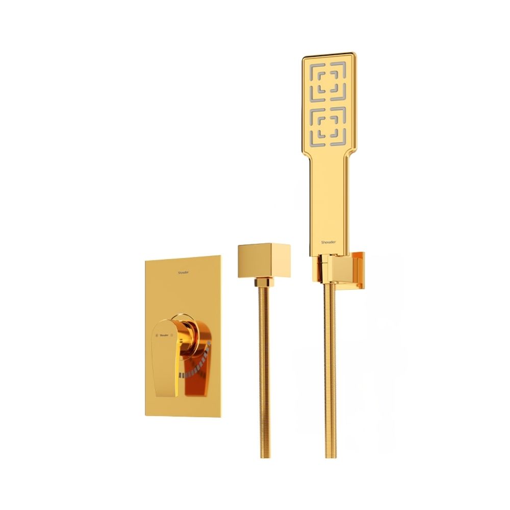 شیر حمام توکار شودر مدل رومر پلاس تیپ 2 BRASS