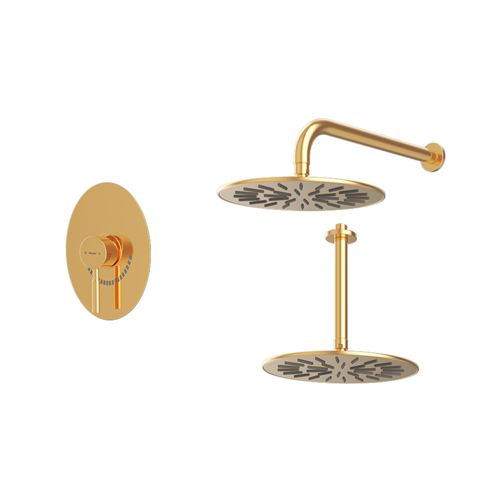 شیر حمام توکار شودر مدل روگن تیپ 1 BRASS
