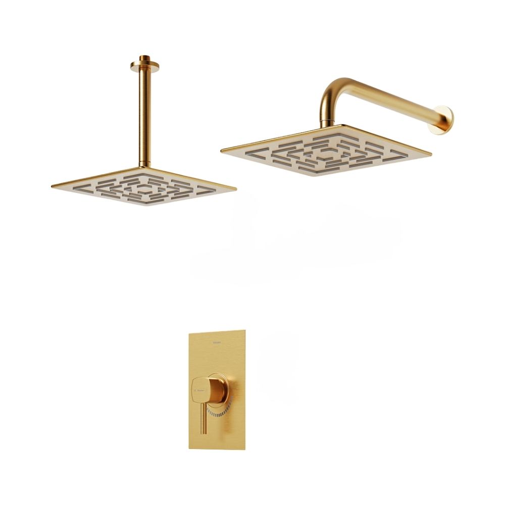 شیر حمام توکار شودر مدل رومر تیپ 1 BRASS