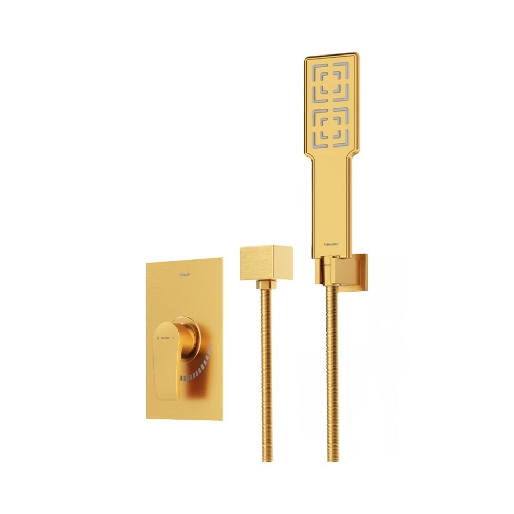 شیر حمام توکار شودر مدل رومر پلاس تیپ 2 BRASS