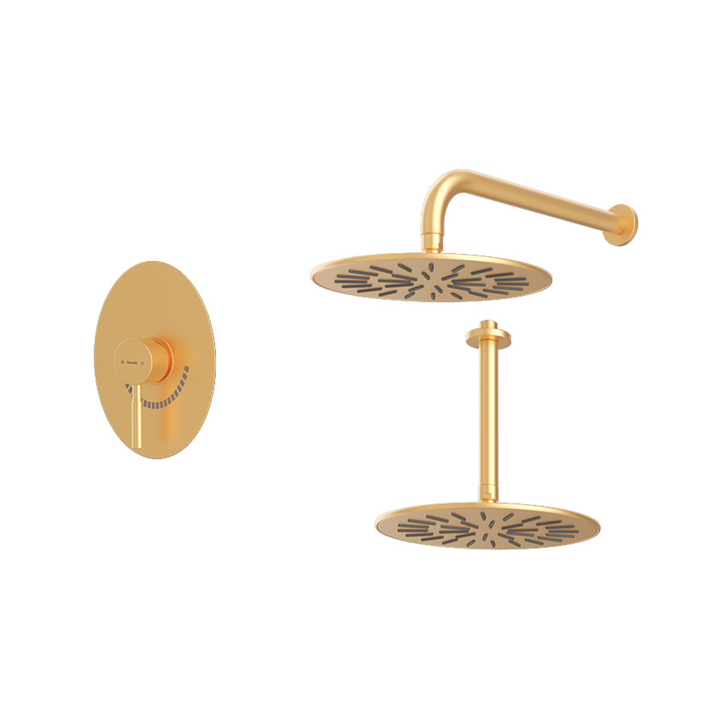 شیر حمام توکار شودر مدل روگن تیپ 1 BRASS