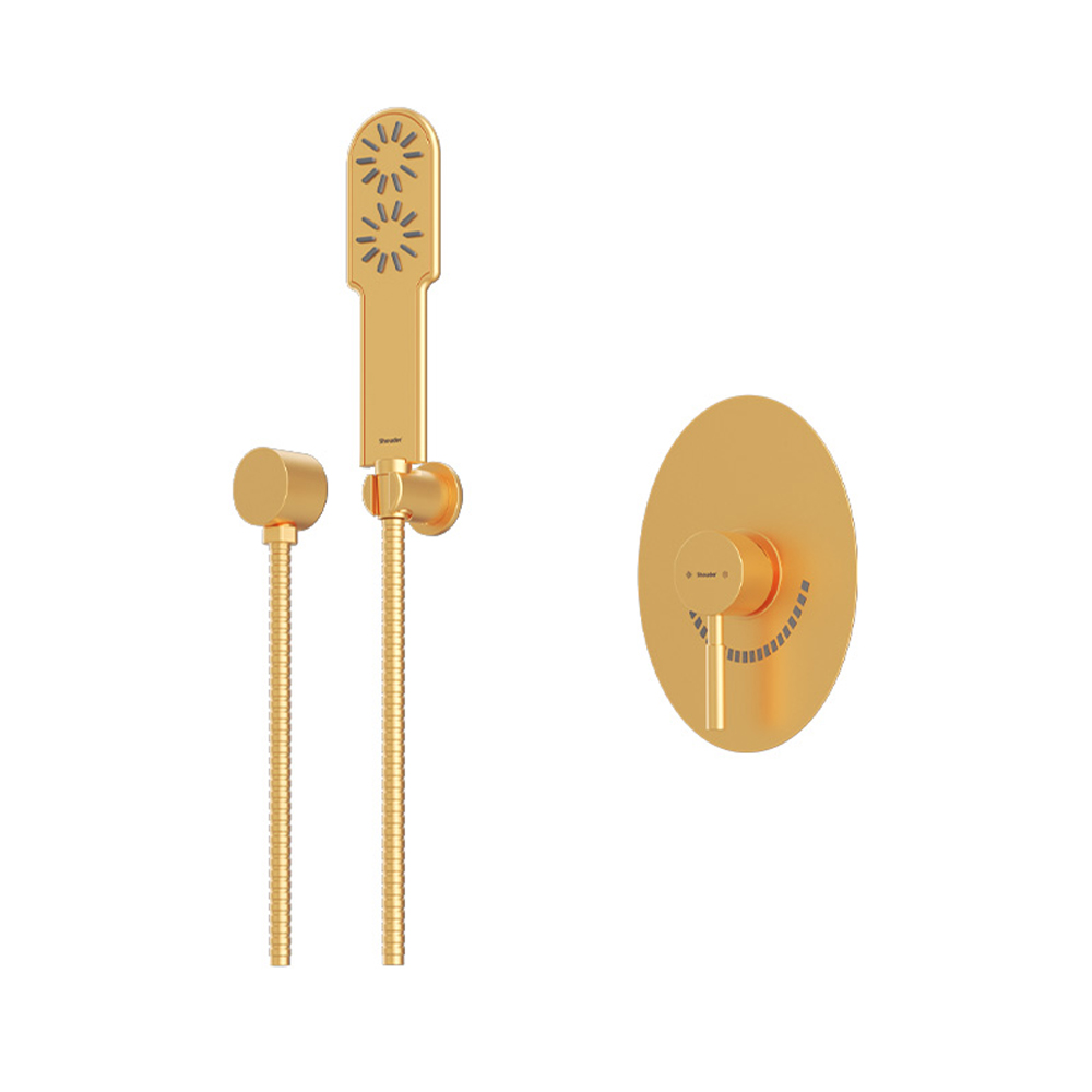 شیر حمام توکار شودر مدل روگن تیپ 2 BRASS