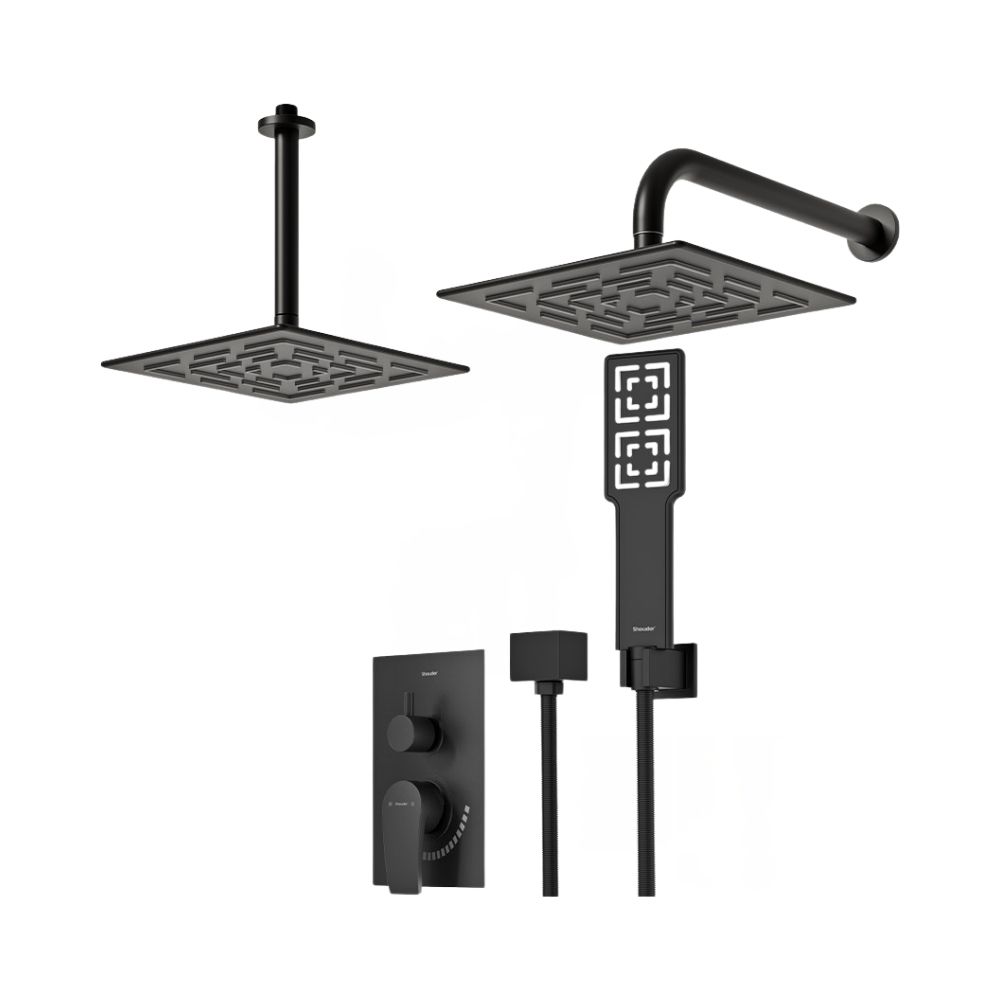 شیر حمام توکار شودر مدل رومر پلاس تیپ 3 BRASS