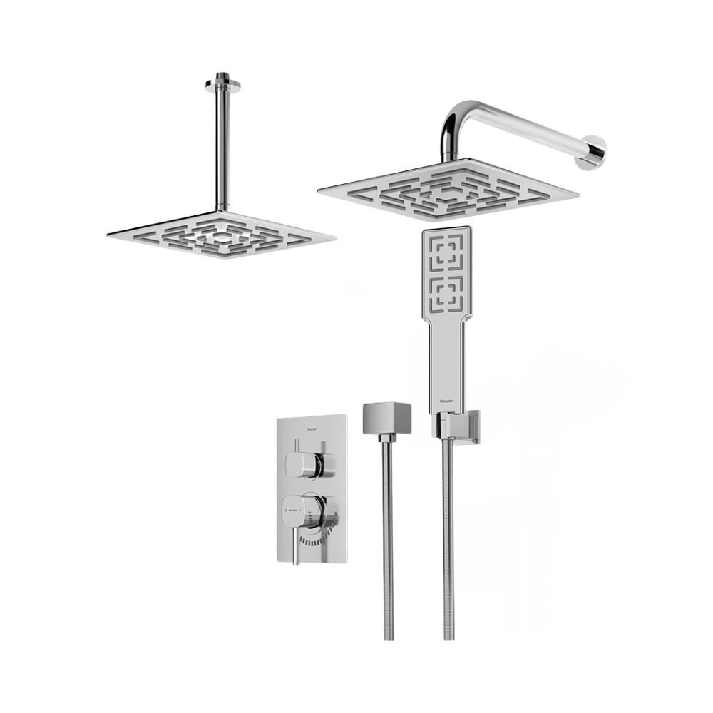 شیر حمام توکار شودر مدل رومر تیپ 3 BRASS