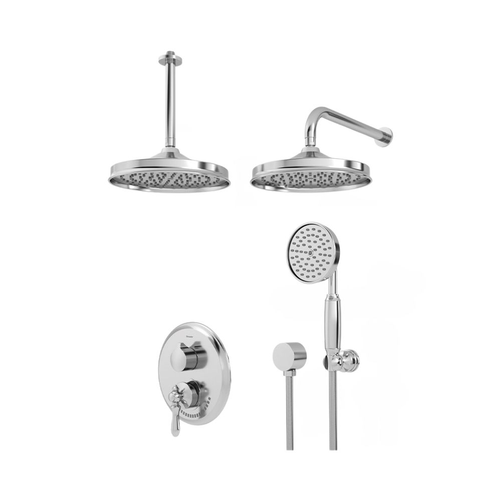 شیر حمام توکار شودر مدل زیگموند تیپ 3 BRASS