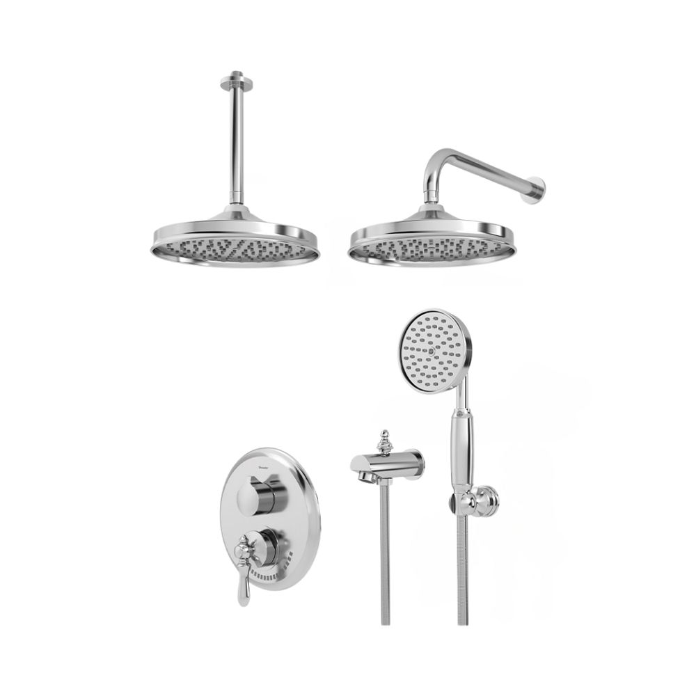شیر حمام توکار شودر مدل زیگموند تیپ 4 BRASS